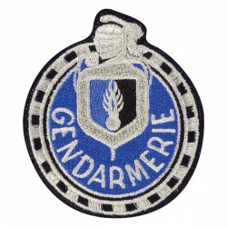 Ecusson Gendarmerie motard Départementale tissu
