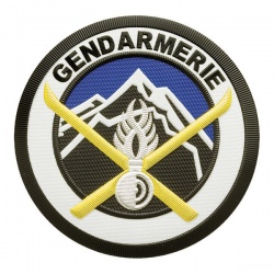 Ecusson Gendarmerie Haute Montagne Plastique