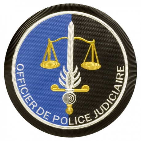 Ecusson Gendarmerie Officier de Police Judiciaire Plastique