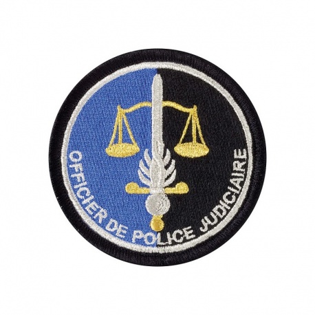Ecusson Gendarmerie Officier de Police Judiciaire tissu