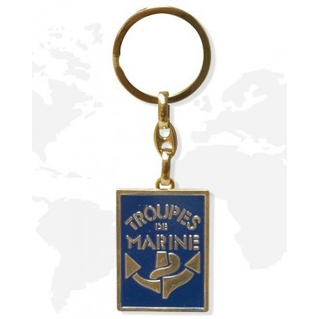 Porte clé métal Troupe de Marine