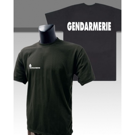 Tee-shirt Gendarmerie Départementale noir 