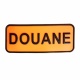 Brassard Douane orange PVC