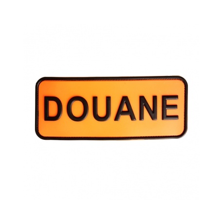 Brassard Douane orange PVC