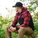 Veste Lumbershell- Noir/Rouge