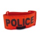 Brassard Police orange avec velcro