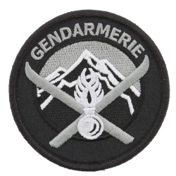 Ecusson Gendarmerie Haute Montagne Tissu - Basse visibilité