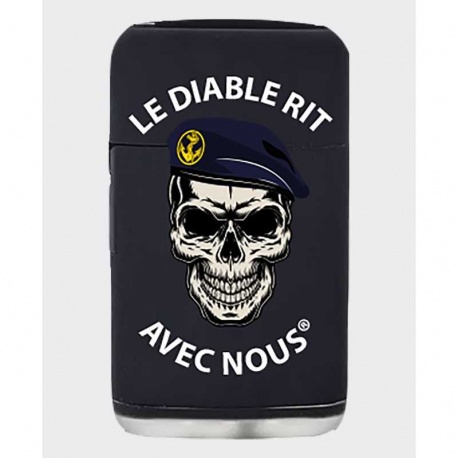 Briquet tempête LE DIABLE RIT AVEC NOUS TDM