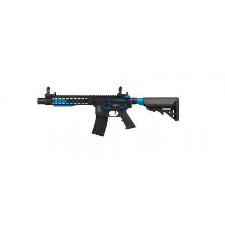 Colt M4 Blast Blue Fox Ed AEG. Full metal 300 BBS 1 J Mosfet /C4