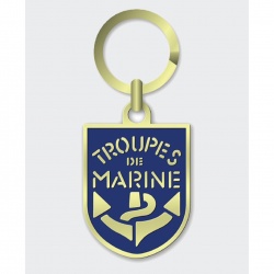 Porte clé métal Troupe de Marine