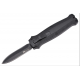 Petit couteau automatique MAXKNIVES aluminium anodisé noir lame double tranchant