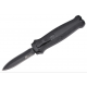 Petit couteau automatique MAXKNIVES aluminium anodisé noir lame double tranchant