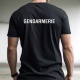 T-shirt coton Gendarmerie Départementale noir