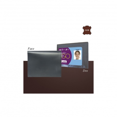 PORTE FEUILLE 2 VOLETS AVEC EMPACEMENT CARTE NAVIGO AU DOS