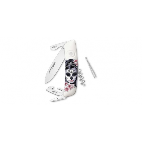 Couteau D03, Señorita, blanc - Swiza