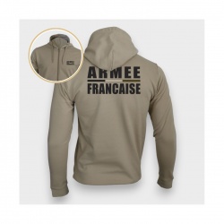 Sweat-shirt zippé Armée Française