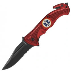 Couteau rescue rouge