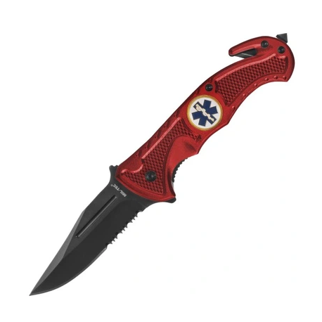Couteau rescue rouge