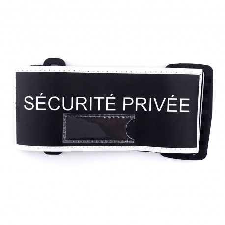 Brassard Sécurité Privée rétroréfléchissant avec emplacement RIO