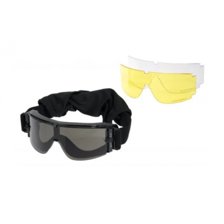 LUNETTES ECRAN COULEUR NOIR 3 VERRES 800 DELTA TACTICS