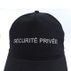 Casquette sécurité privée