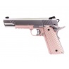 1911 MEU Railed Raven full metal gaz Rose / Silver