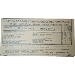 Ration de combat Armée Française - RICR - Menu : Menu Aléatoire